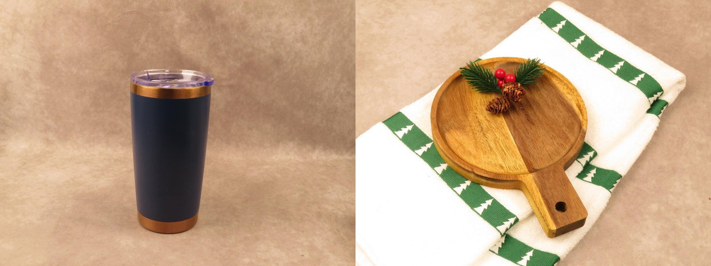 Holiday Gift Set with Insulated Tumbler and Festive Treats - Gifterria - Gift Set