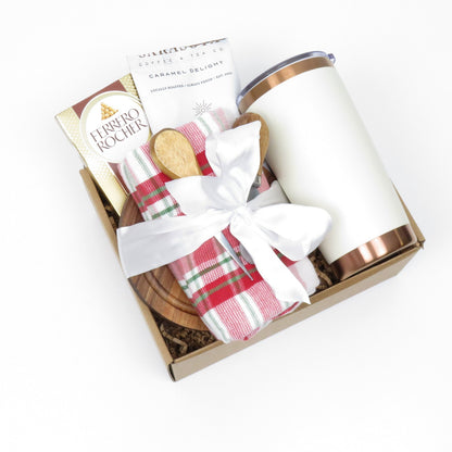 Holiday Gift Set with Insulated Tumbler and Festive Treats - Gifterria US - Gift Set