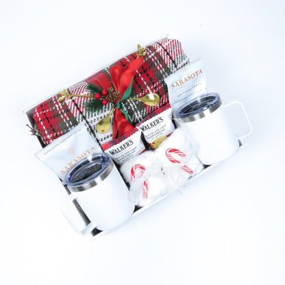 Holiday Warmth & Joy Gift Set with Mugs and Gourmet Treats - Gifterria US - Gift Set