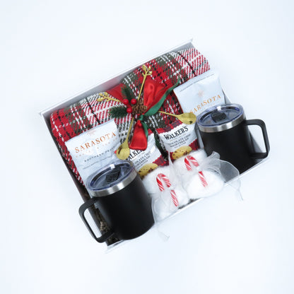 Holiday Warmth & Joy Gift Set with Mugs and Gourmet Treats - Gifterria US - Gift Set