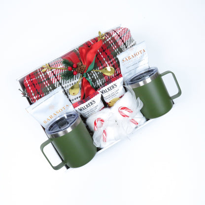 Holiday Warmth & Joy Gift Set with Mugs and Gourmet Treats - Gifterria US - Gift Set
