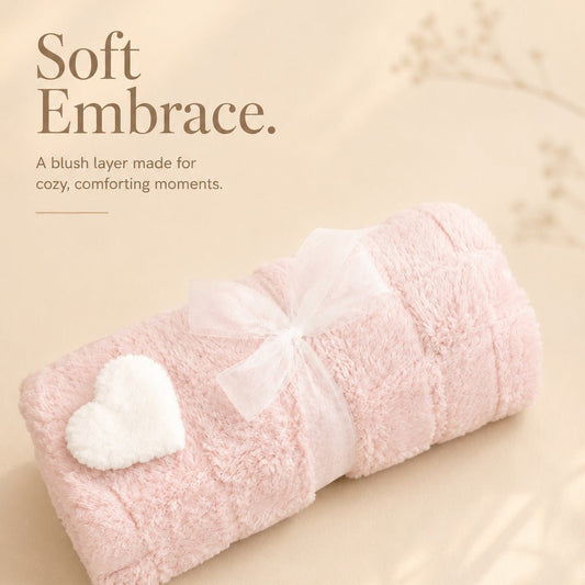 Luxury Relaxation Gift Set with Pink Plush Blanket - Gifterria US - Gift Sets