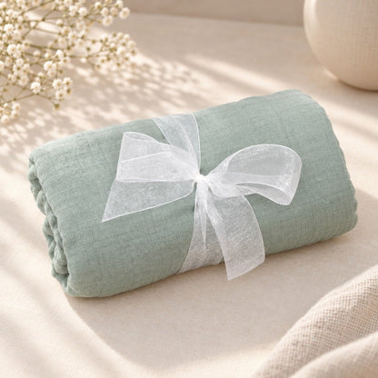 New Mom & Baby Gift Box with Silicone Feeding Set & Swaddle - Gifterria US - Gift Box