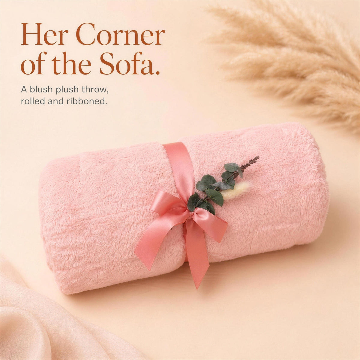 New Mom Gift Box in Pink with a Plush Throw and Coffee - Gifterria US - Gift Box