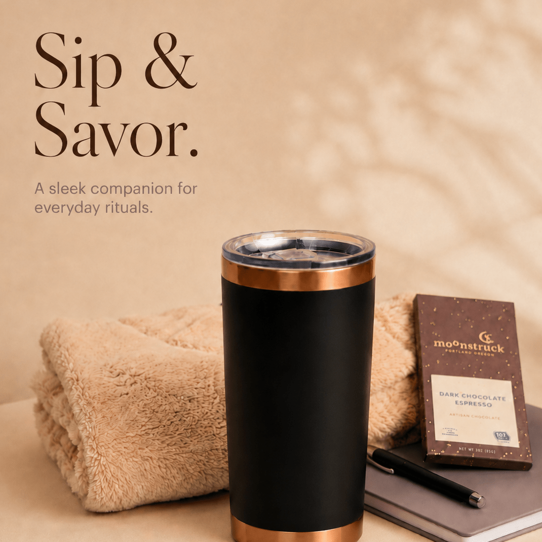 Refined Father's Day Gift Box for the Gentleman with Tumbler and MagSafe Wallet - Gifterria US - Gift Box