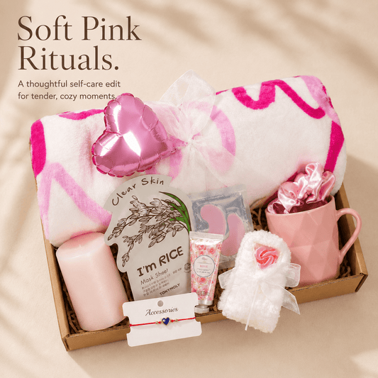Romantic Gift Set with Cozy Blanket and Sweet Treats - Gifterria US - Gift Sets