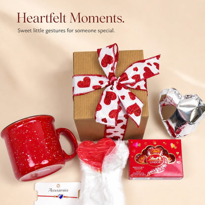 Romantic Heartfelt Gift Set with Mug & Treats - Gifterria US - Gift Set