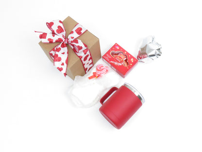 Valentine's Day Gift Set with Tumbler, Plush Socks, Chocolates, and More - Gifterria US - Gift Sets