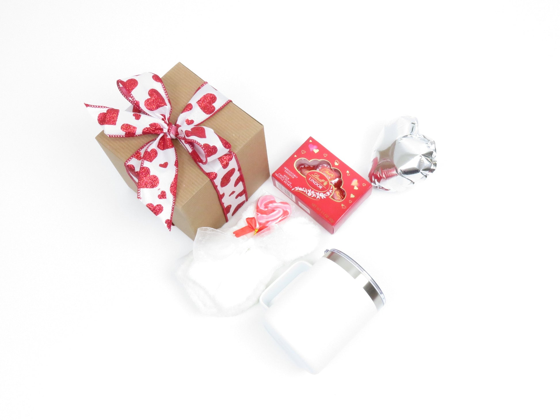 Valentine's Day Gift Set with Tumbler, Plush Socks, Chocolates, and More - Gifterria US - Gift Sets