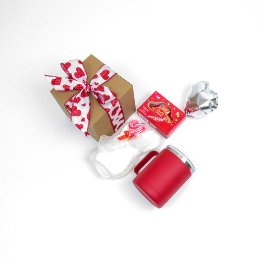 Valentine's Day Gift Set with Tumbler, Plush Socks, Chocolates, and More - Gifterria US - Gift Sets