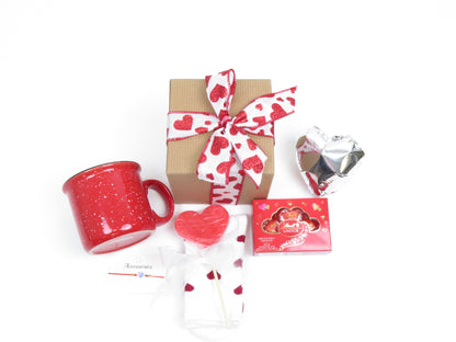 Valentine's Day Heartfelt Gift Set with Mug & Treats - Gifterria US - Gift Set
